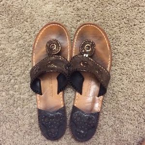 Brown metallic jack rogers size 9!